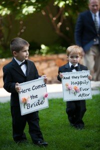 a DIY project: signs for the ring bearers